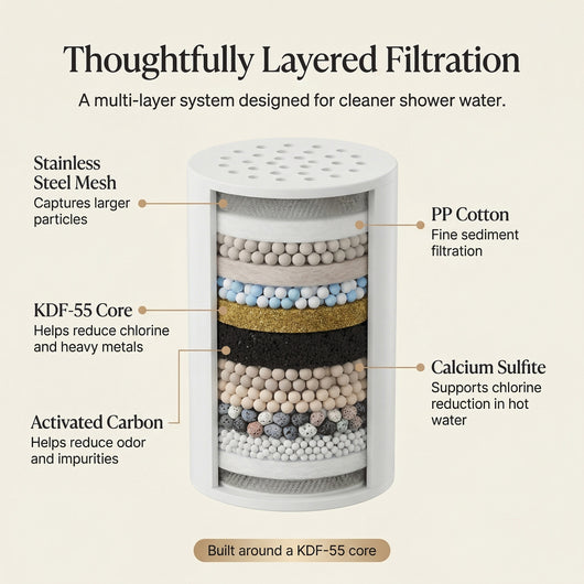 Slaky 15-Stage KDF-55 Filtered Shower Head